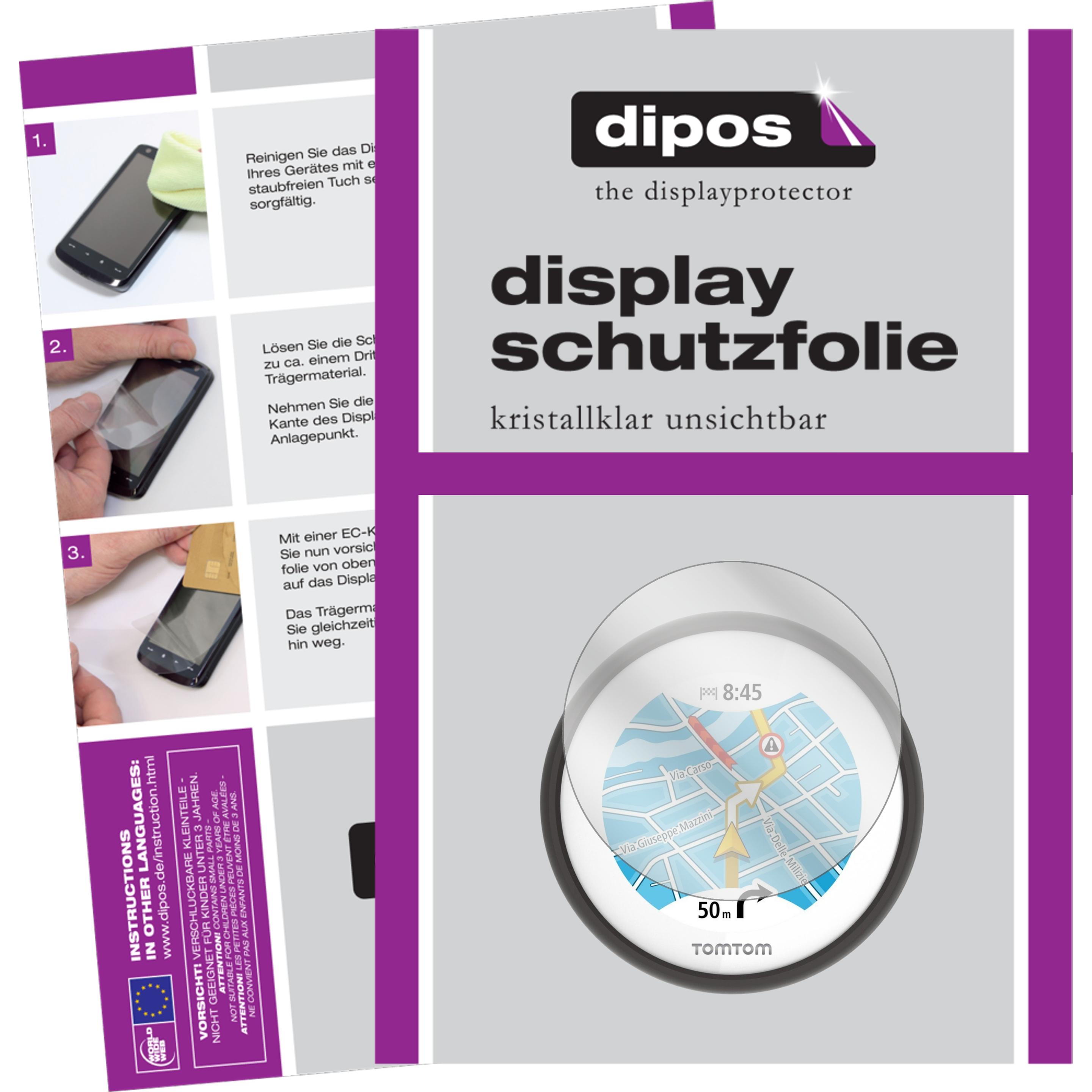 Dipos, Fahrzeug Navigation Zubehör, Displayschutzfolie Crystalclear