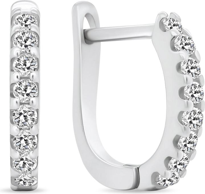 Immagine prodotto Brilio Argento - Orecchini a cerchio in argento con zirconi EA559W