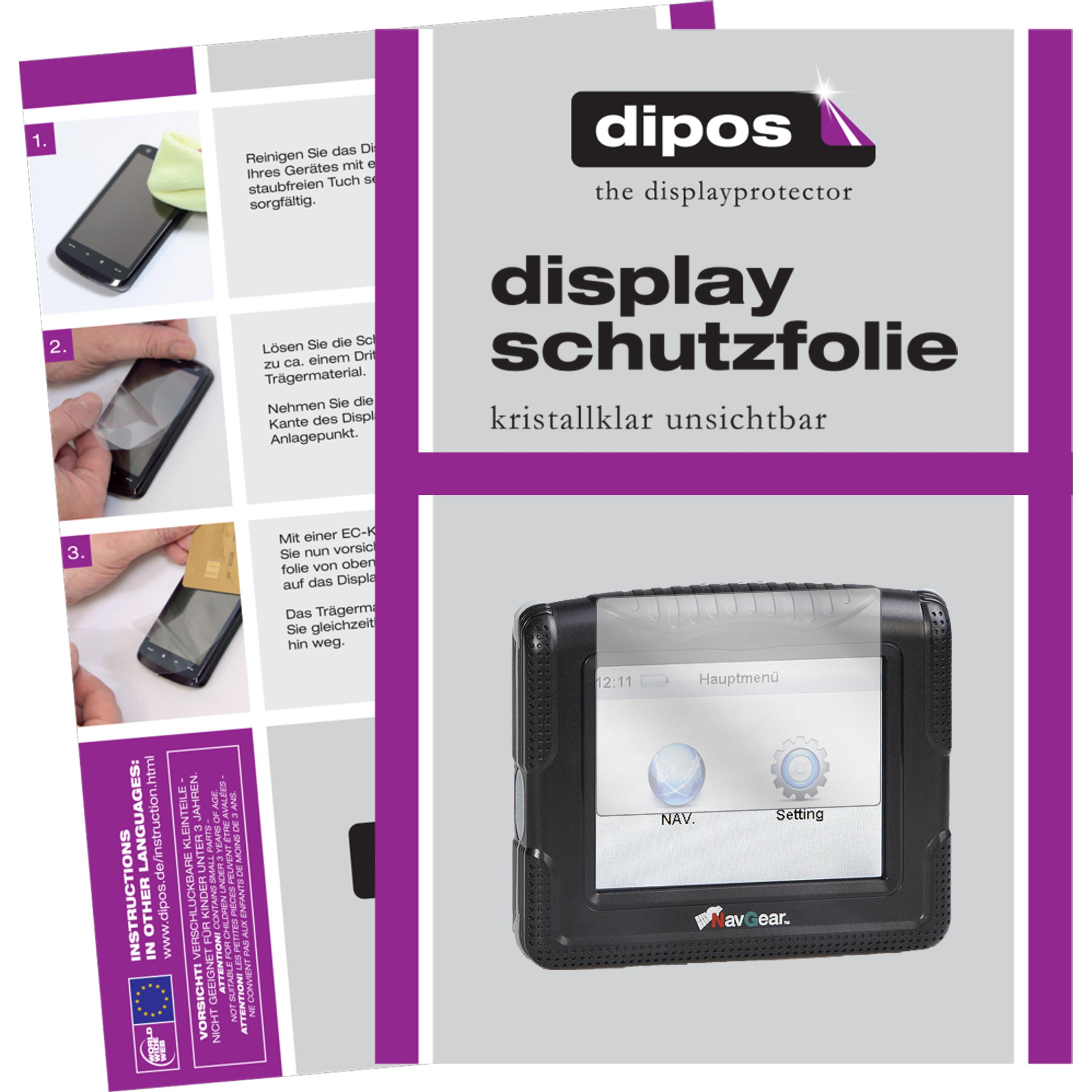 Dipos, Fahrzeug Navigation Zubehör, Displayschutzfolie Crystalclear
