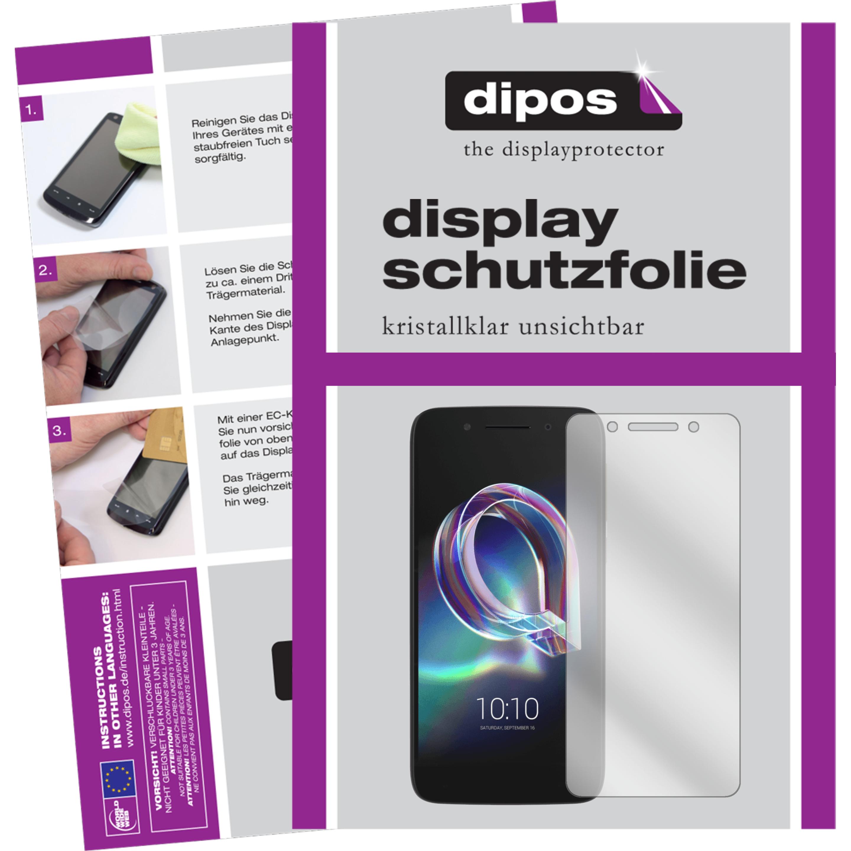 Thumbnail - Dipos Displayschutzfolie Crystalclear (2 Stück, Alcatel Idol 5), Smartphone Schutzfolie, Transparent