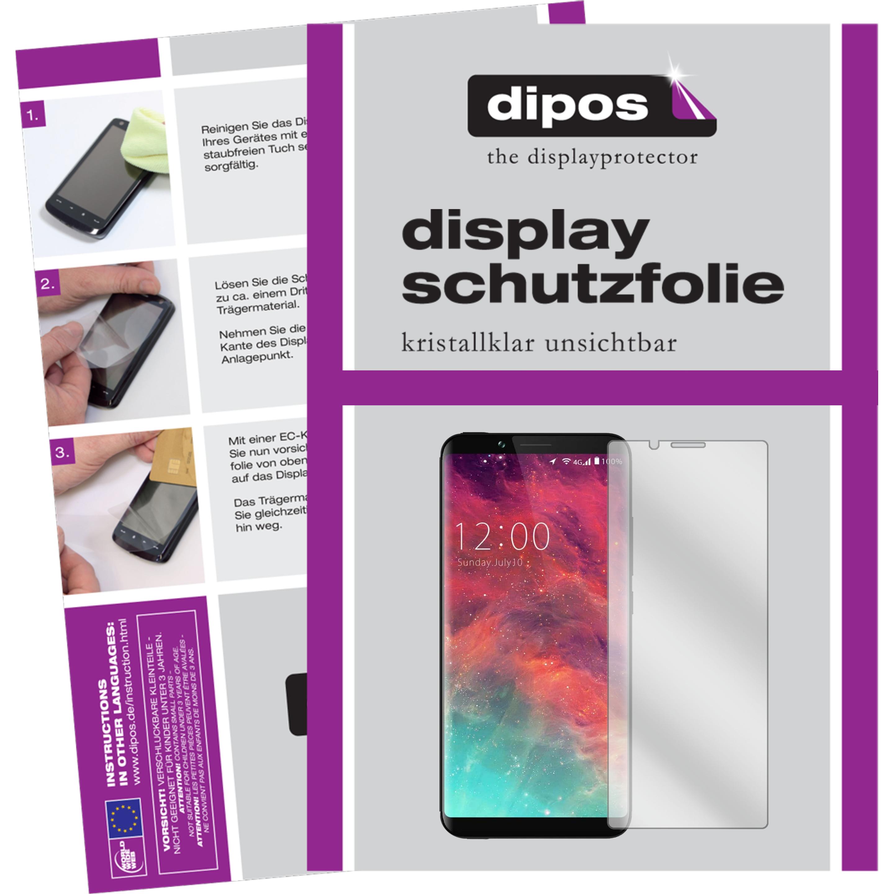 Thumbnail - Dipos Displayschutzfolie Crystalclear (2 Stück, Umidigi S2 Pro), Smartphone Schutzfolie, Transparent