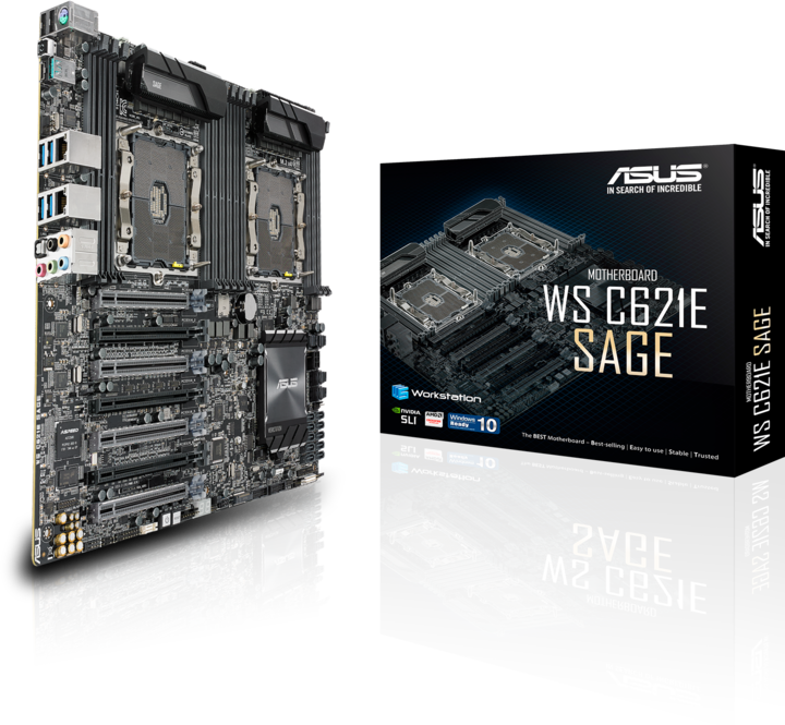 Immagine prodotto ASUS WS C621E SAGE (LGA 3647, Intel C621, SSI EEB)