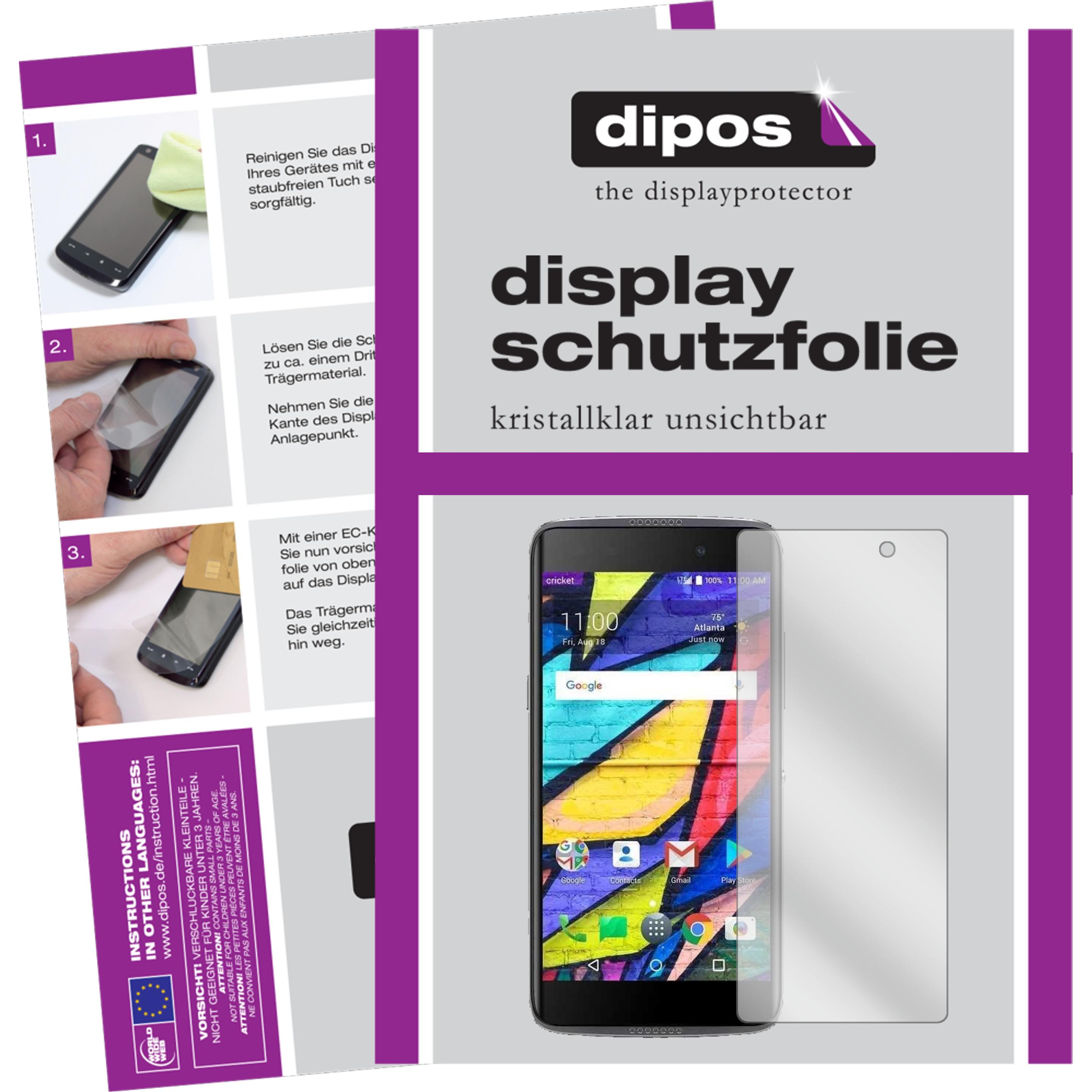 Dipos Displayschutzfolie Crystalclear (6 Stück, Alcatel Idol 5 Cricket), Smartphone Schutzfolie, Transparent