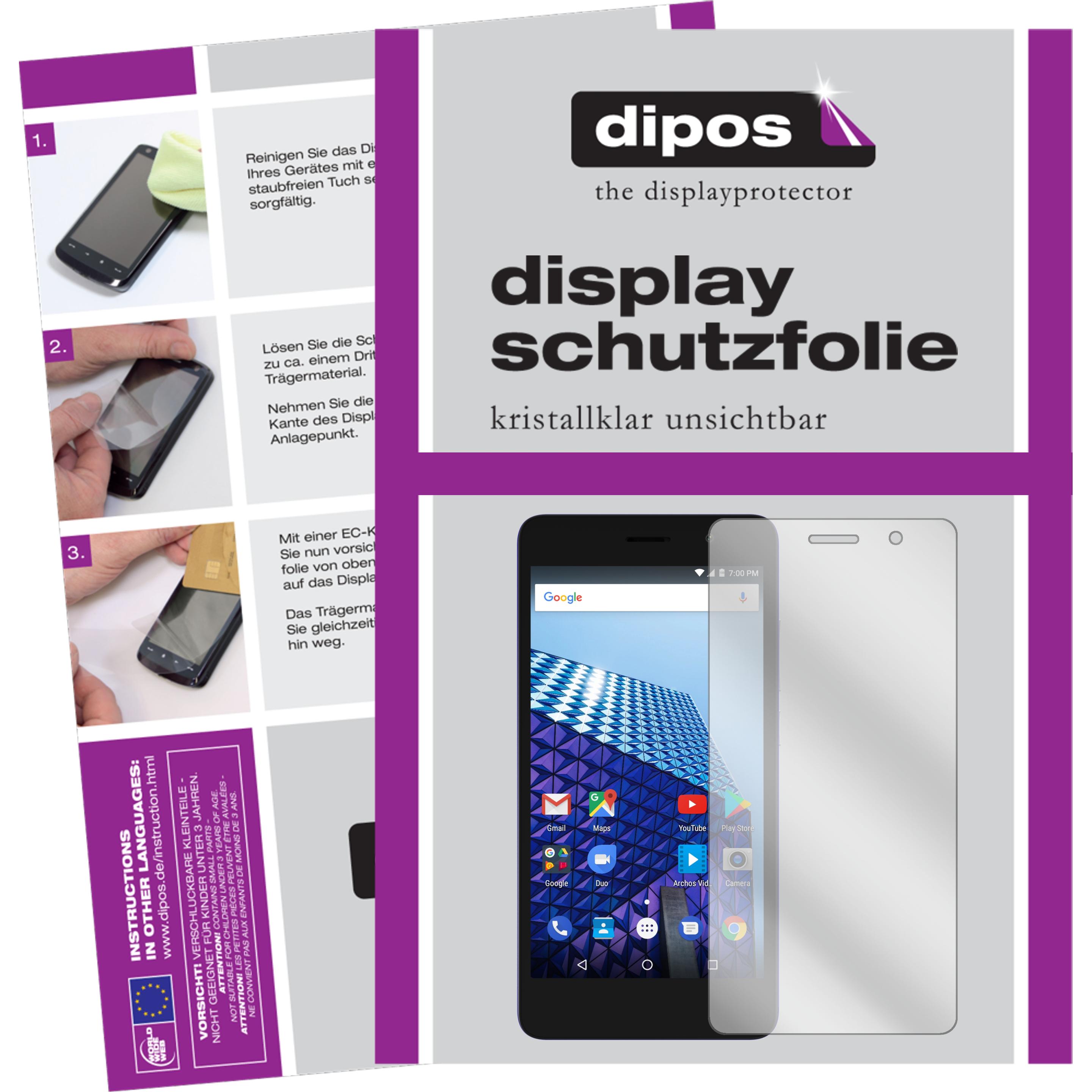 Thumbnail - Dipos Displayschutzfolie Crystalclear (2 Stück, Archos Access 50 Color), Smartphone Schutzfolie, Transparent