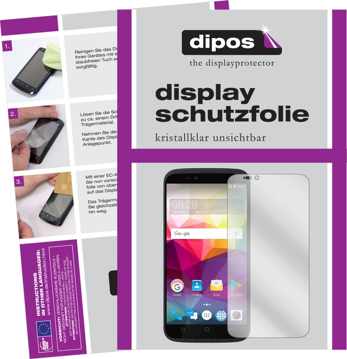 Produktbild Dipos Displayschutzfolie Crystalclear (2 Stück, Coolpad Splatter)