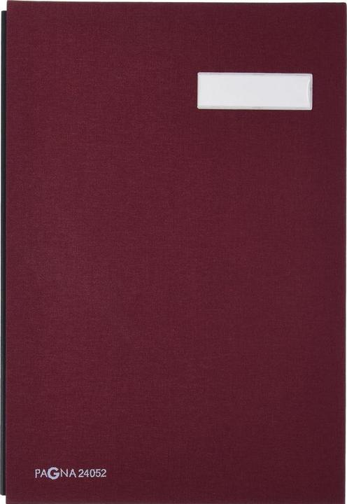 Produktbild Pagna Unterschriftenmappe Leinen mit 5 Fächer, Rot (A4, 1x)
