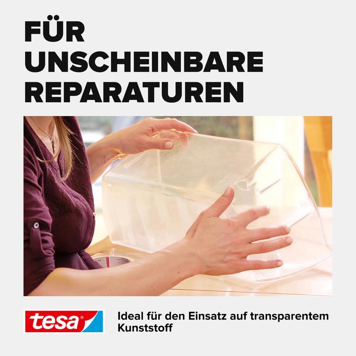 Produktbild tesa EXTRA POWER Reparaturband, transparent (48 mm)