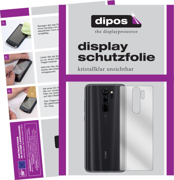 Produktbild Dipos Displayschutzfolie Crystalclear (5 Stk., Xiaomi Redmi Note 8 Pro)