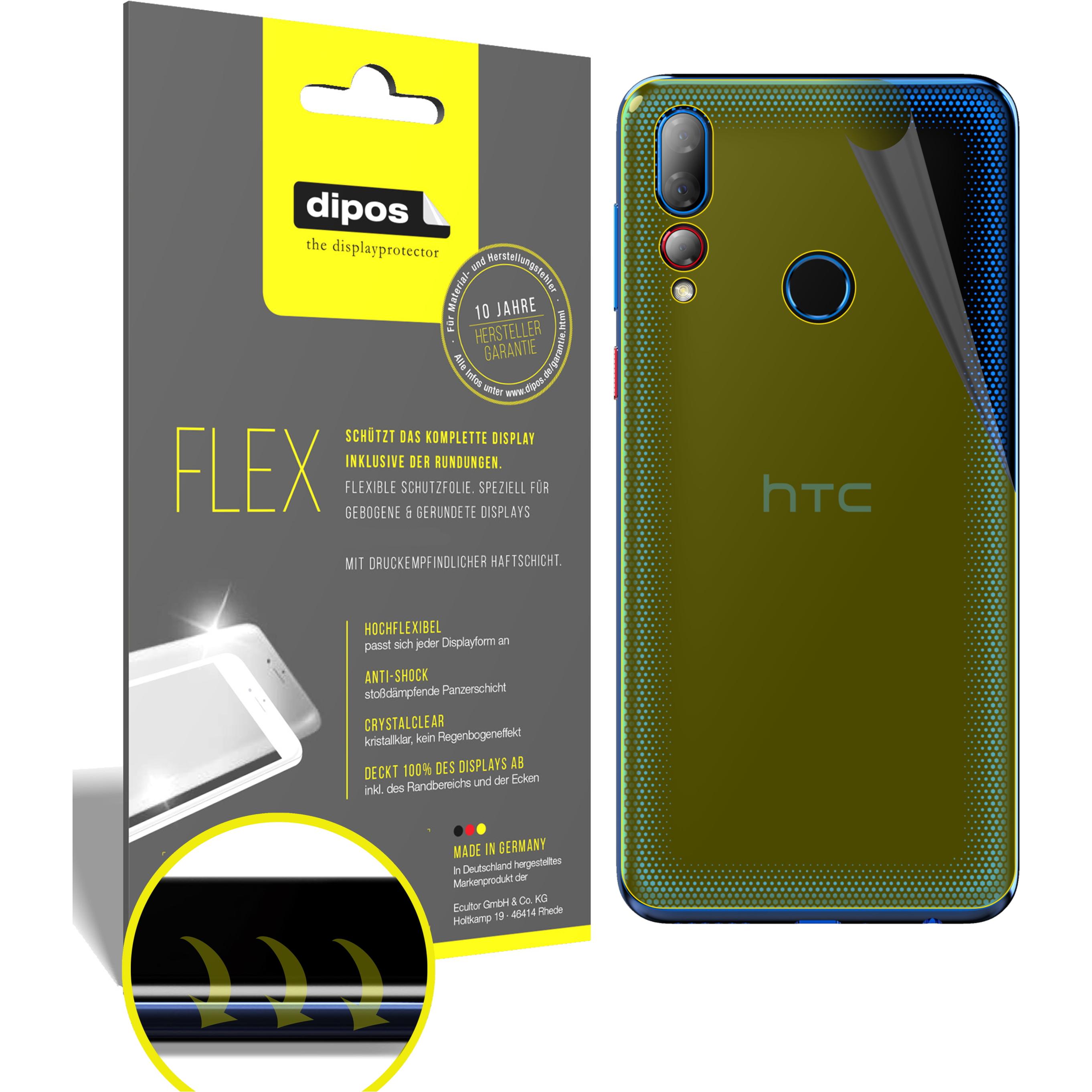 Thumbnail - Dipos Displayschutzfolie Full-Cover 3D (3 Stück, HTC Desire 19+), Smartphone Schutzfolie, Transparent
