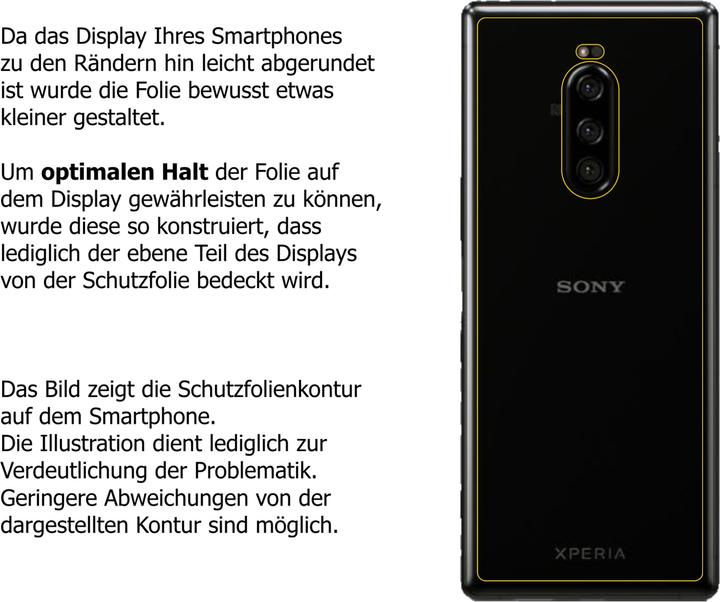 Produktbild Dipos Displayschutzfolie Crystalclear (2 Stk., Sony Xperia 1)
