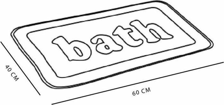 Produktbild Today Rutschfester Badvorleger UTILITY Blau 40 x 60 cm (40 x 60 cm)