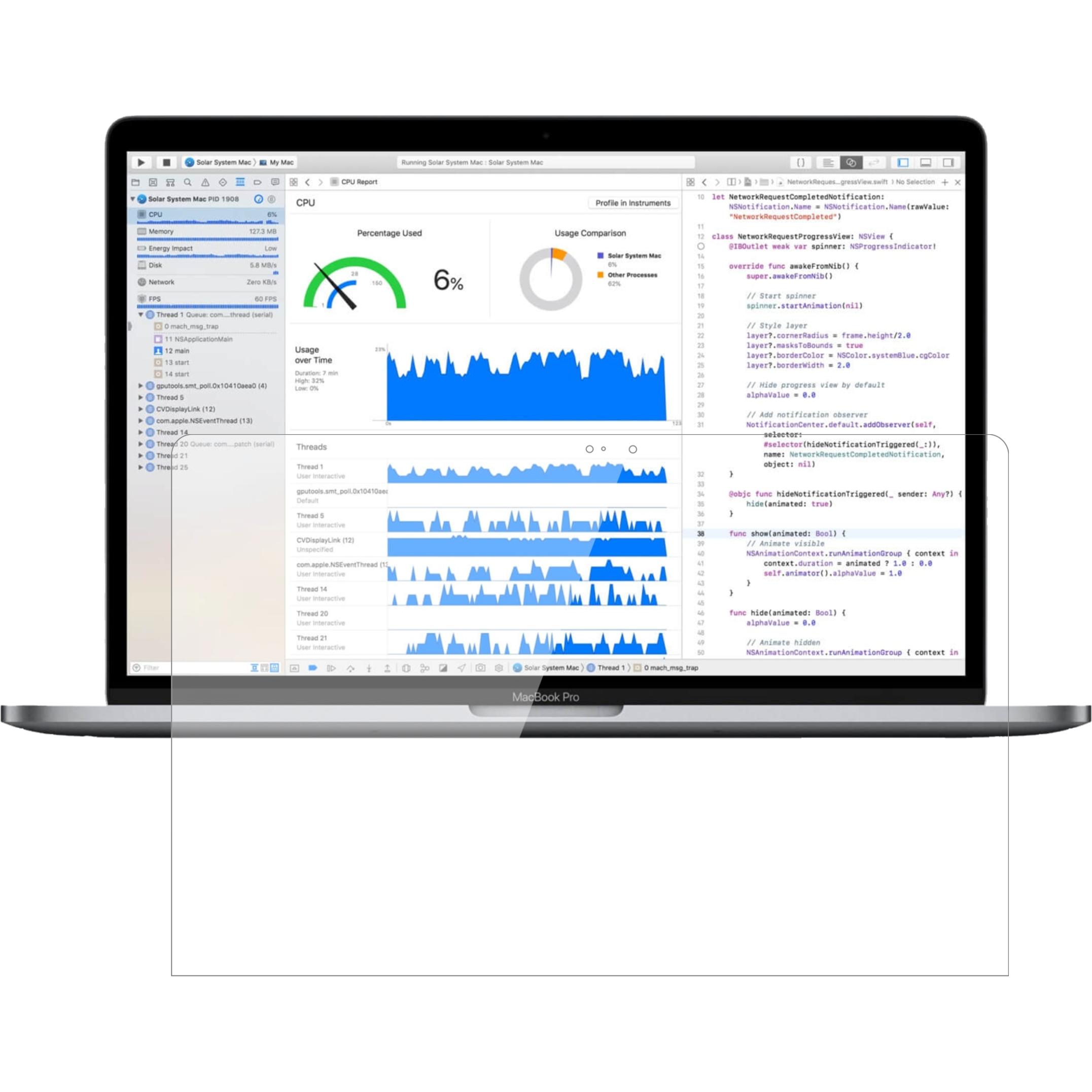 Thumbnail - Dipos Displayschutz Anti-Shock (13.30", 16 : 10), Notebook Schutzfolie