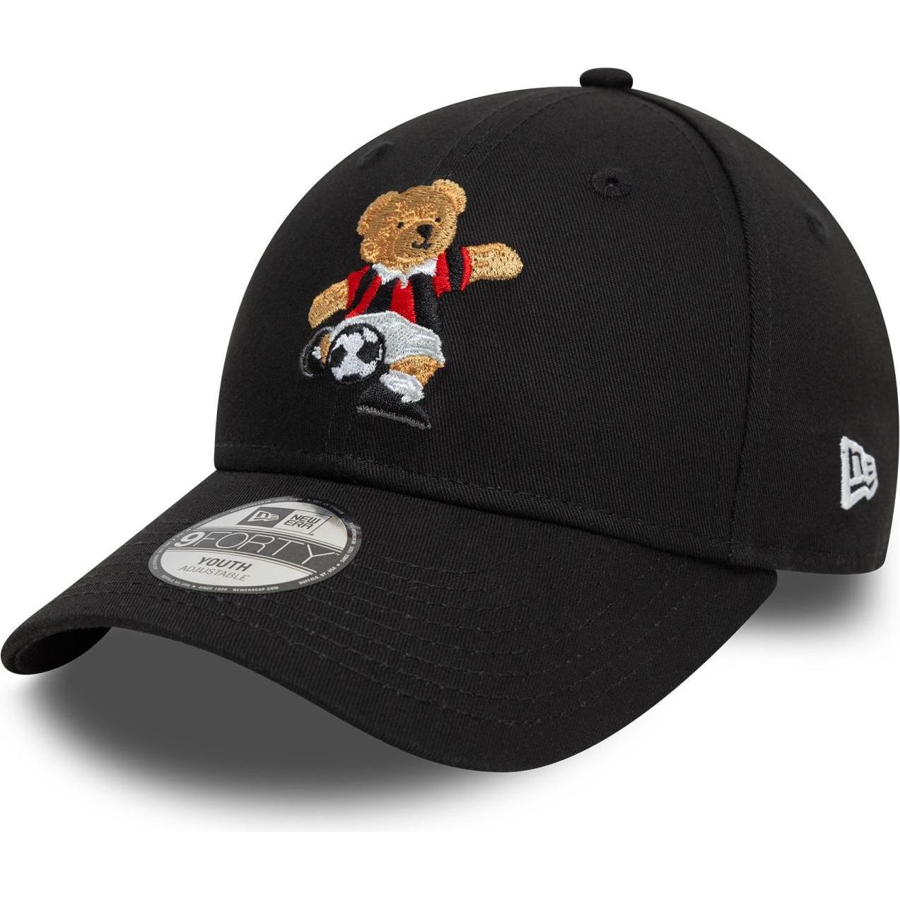 New Era, Jungen, Cap, 9Forty Kinder Cap - AC MAILAND schwarz BEAR - Child, Schwarz, (53, 52 C, 54 C)