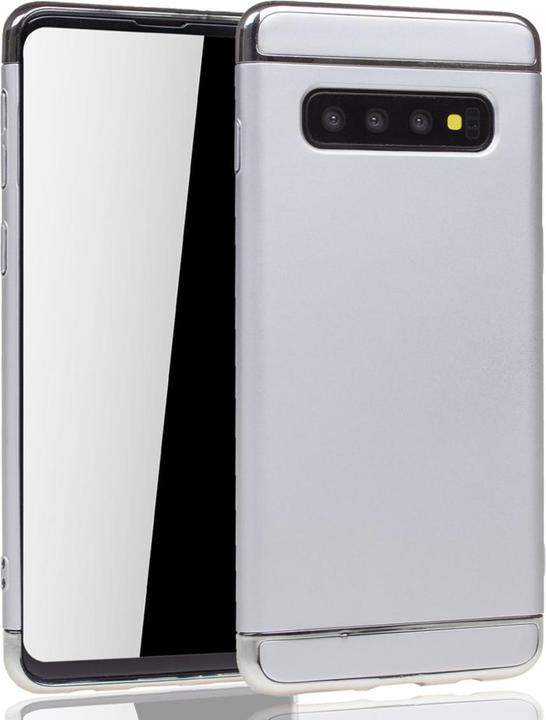 Produktbild König Design Handyhülle für Samsung Galaxy S10 Schutzcase Backcover Bumper Etuis Case Silber (Samsung Galaxy S10+)