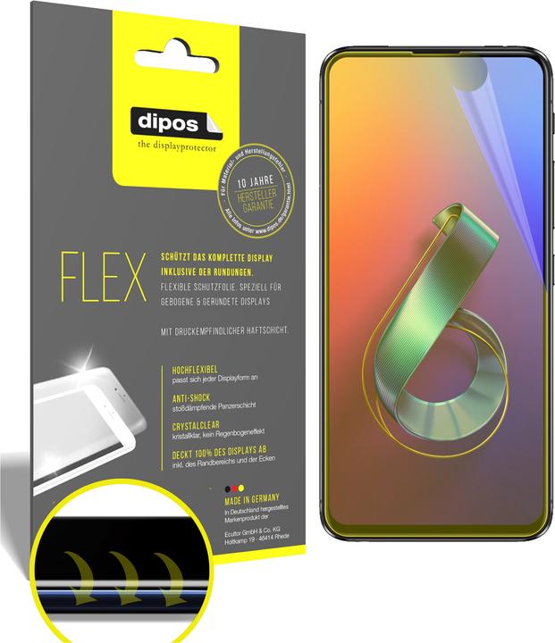 Immagine prodotto Dipos Pellicola Protettiva Full-Cover 3D (3 Pezzo/i, Asus Zenfone 6)