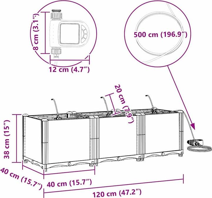 Produktbild vidaXL Garten-Pflanzgefäss