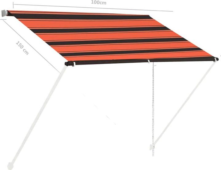 Produktbild vidaXL Seitenmarkise (1 m)