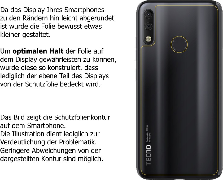 Produktbild Dipos Displayschutzfolie Crystalclear (5 Stück, Tecno Camon 11 Pro)