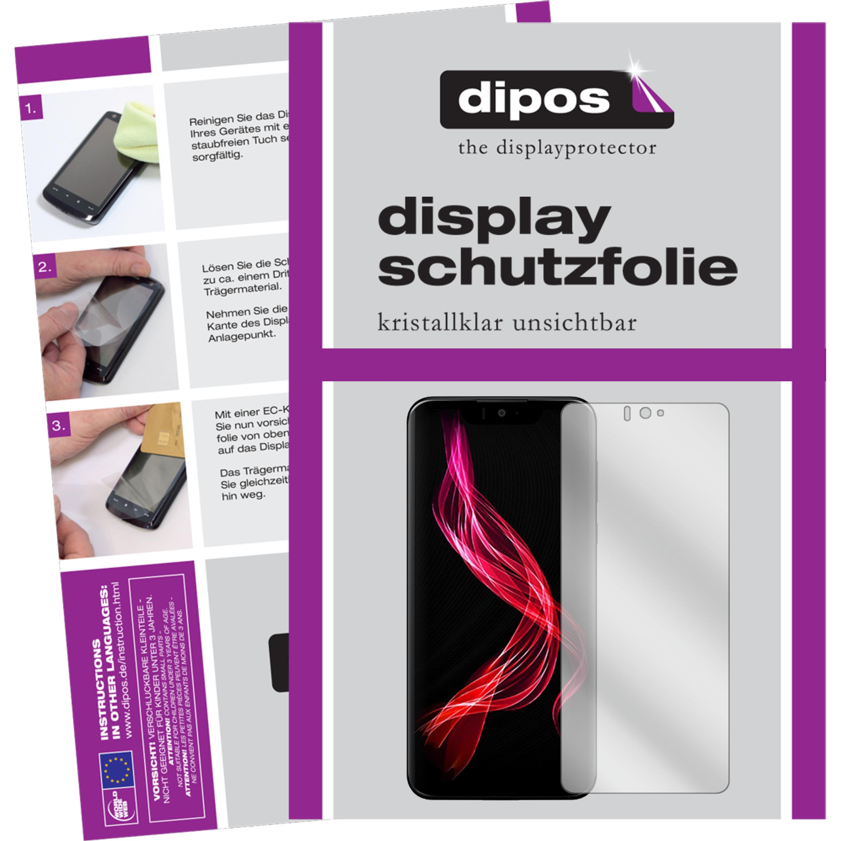 Dipos Displayschutzfolie Crystalclear (6 Stück, Sharp Aquos Zero), Smartphone Schutzfolie, Transparent