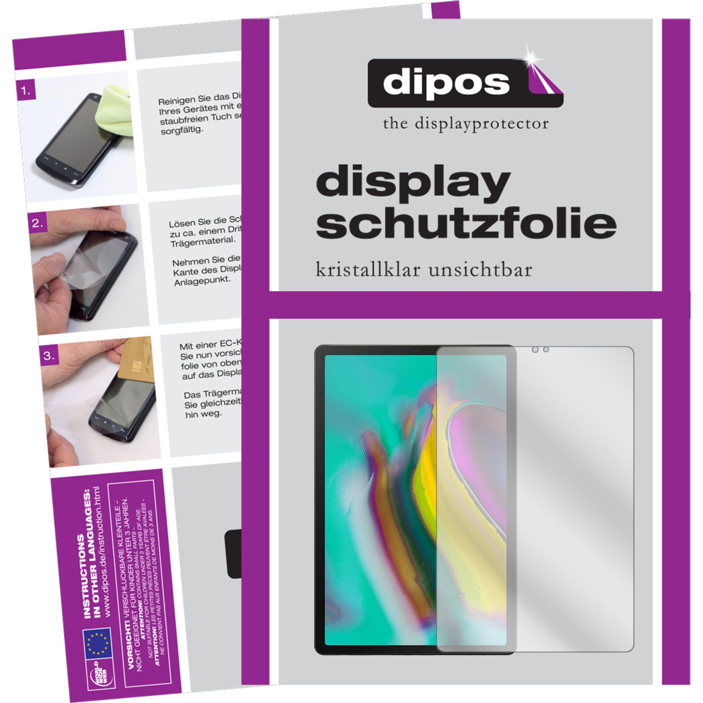 Dipos Displayschutzfolie Crystalclear (2 Stück, Galaxy Tab S5e), Tablet Schutzfolie