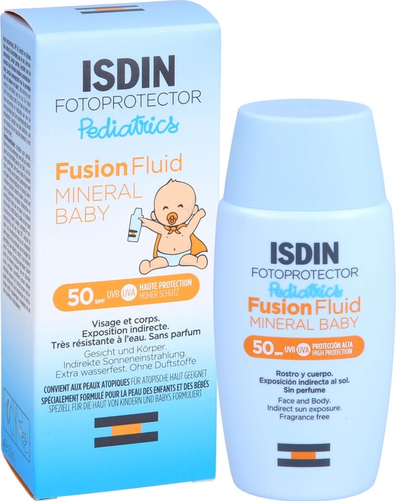 Actual product image Isdin Fotop Pedi Mi Baby50 (Sun cream face, SPF 50+, 50 ml)