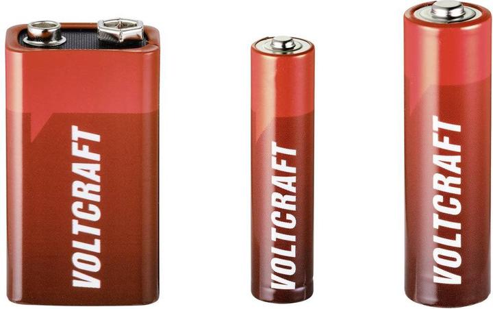 Produktbild Voltcraft Alkaline Battery (100 Stk., AAA, AA, 9V Block, 3000 mAh)
