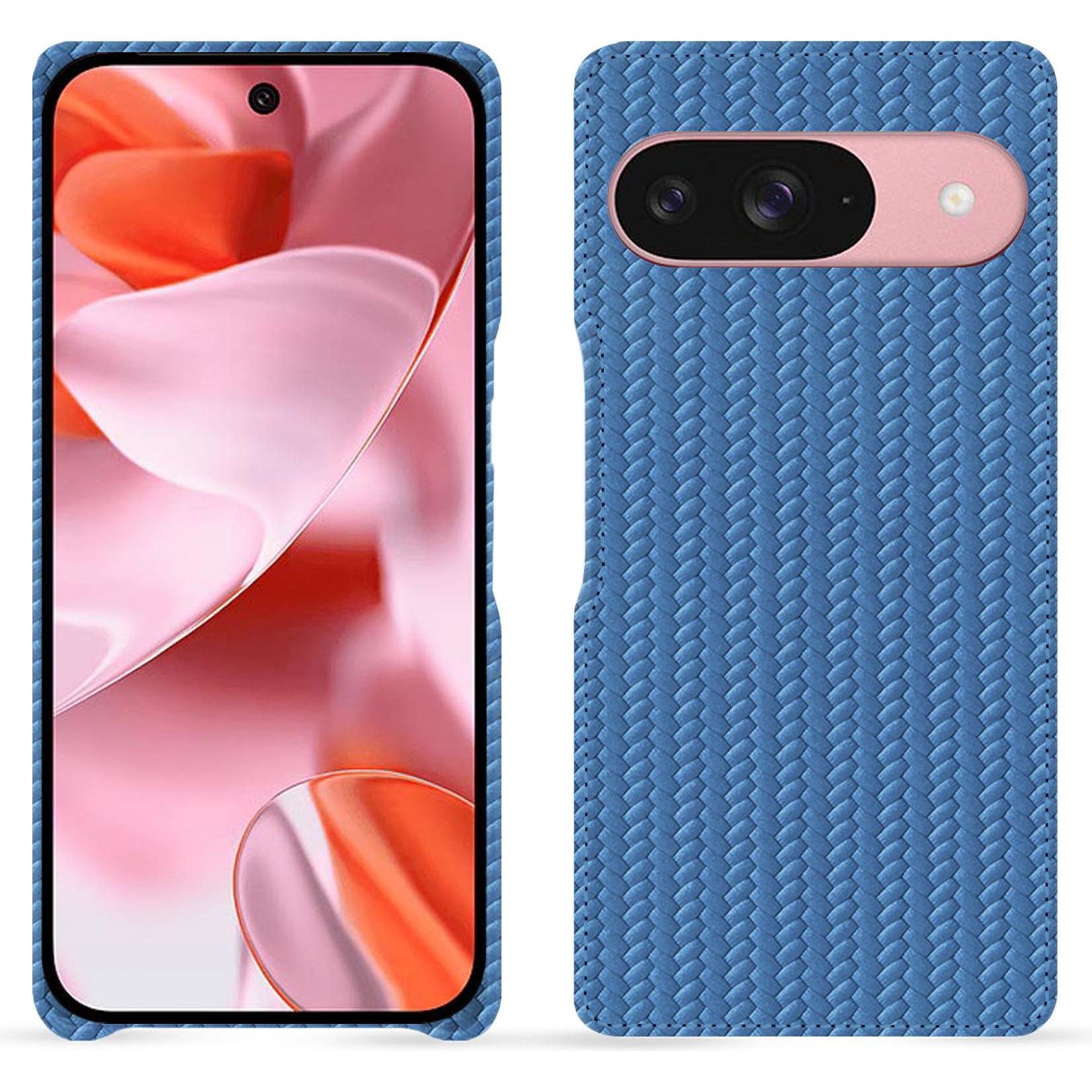 Noreve Lederschutzhülle (Google Pixel 9), Smartphone Hülle, Blau