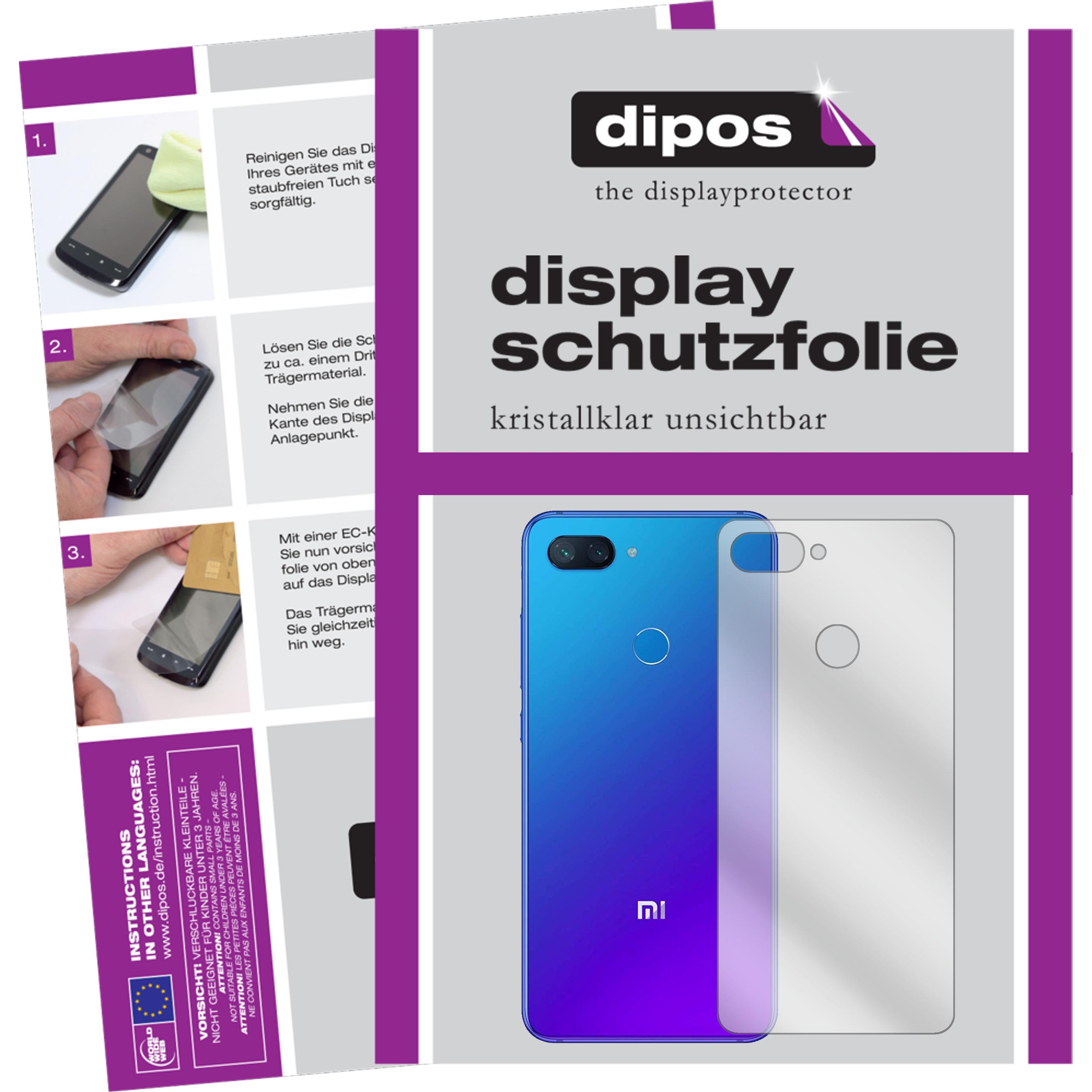 Dipos Displayschutzfolie Crystalclear (6 Stück, Xiaomi Mi 8 Lite), Smartphone Schutzfolie, Transparent