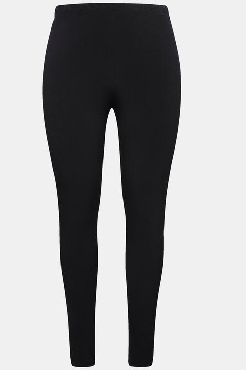 Ulla Popken Leggings, High Waist, schmales Bein, Elastikbund (66, 68)