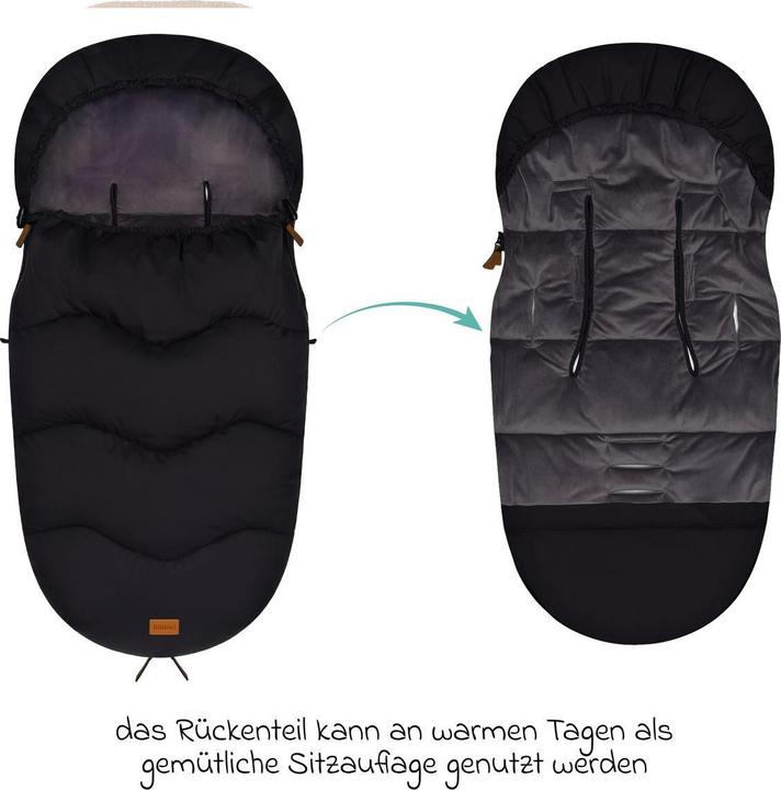 Actual product image Fillikid Winterfusssack Ogre schwarz