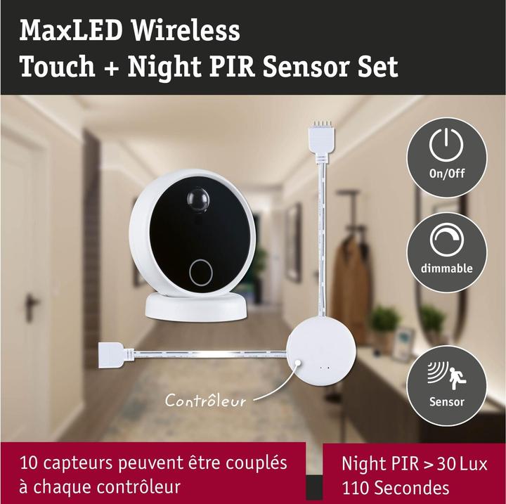 Produktbild Paulmann MaxLED Wireless PIR & Touch Sensor Set
