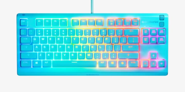 Actual product image SteelSeries Apex 3 TKL US, aqua (US, Cable)