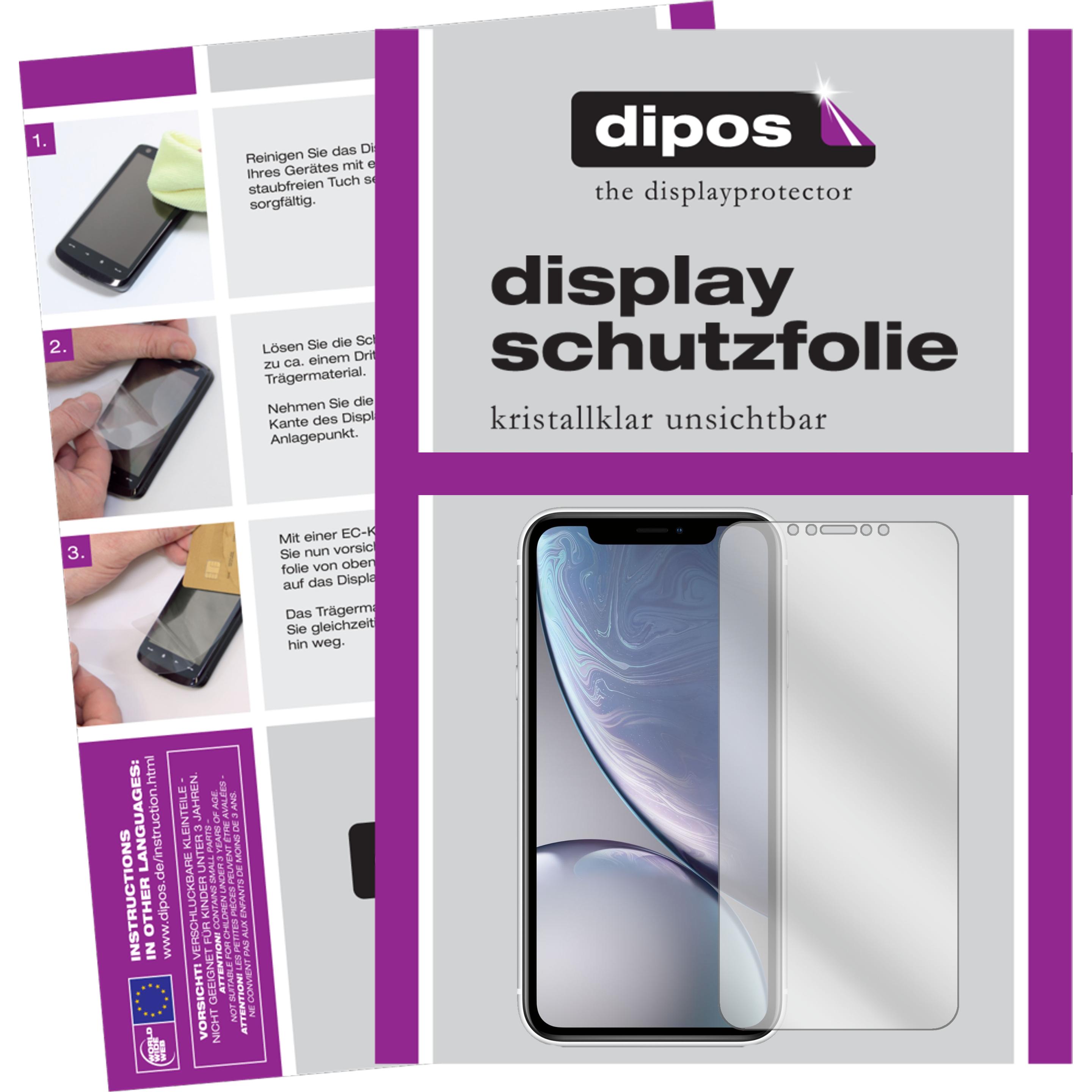 Thumbnail - Dipos Displayschutzfolie Crystalclear (2 Stück, Apple iPhone XR), Smartphone Schutzfolie, Transparent