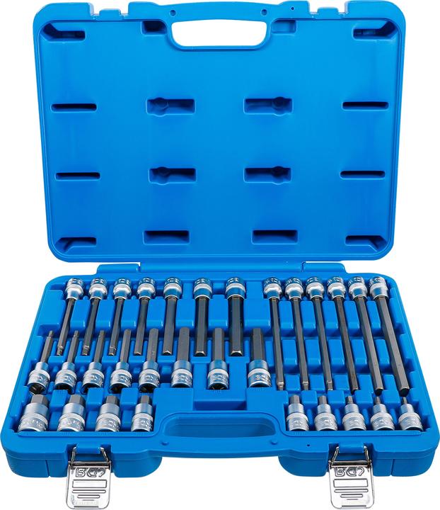 Produktbild BGS Bit-Einsatz-Satz Antrieb Innenvierkant 12,5 mm (1/2") Innensechskant 30-tlg. (12,5 mm)