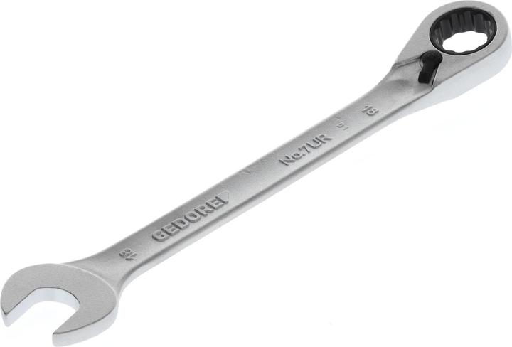 Actual product image Gedore 7 UR 18 Open-end spanner with ring ratchet, reversible, UD 18 mm (18 mm)