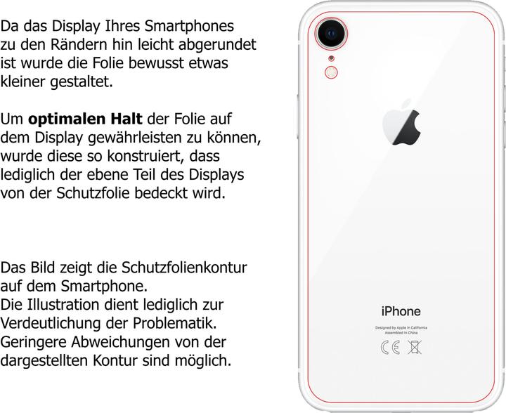 Image du produit Dipos Film de Protection d’écran Anti-Shock (2 pièce(s), Apple iPhone XR)