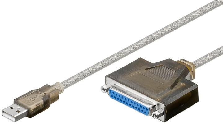 Produktbild Goobay USB-Druckerkabel, Transparent, 1.5 m (1.50 m, Parallel (Drucker))