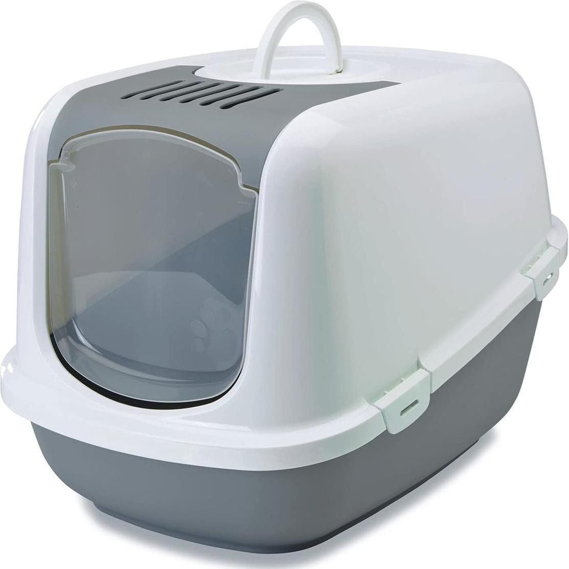 Meilleurs prix pour Savic Nestor XXL Maison de toilette moka / blanc pour chat - Maison de toilette pour chat