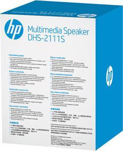 Actual product image HP DHS-2111S Wired speaker (black)