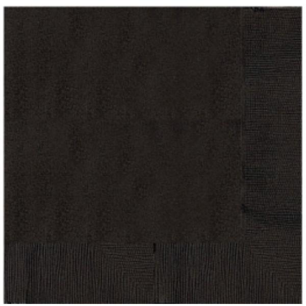 Image du produit Amscan 20 Servietten 33cm schwarz (20 pcs, 33 x 33 cm)
