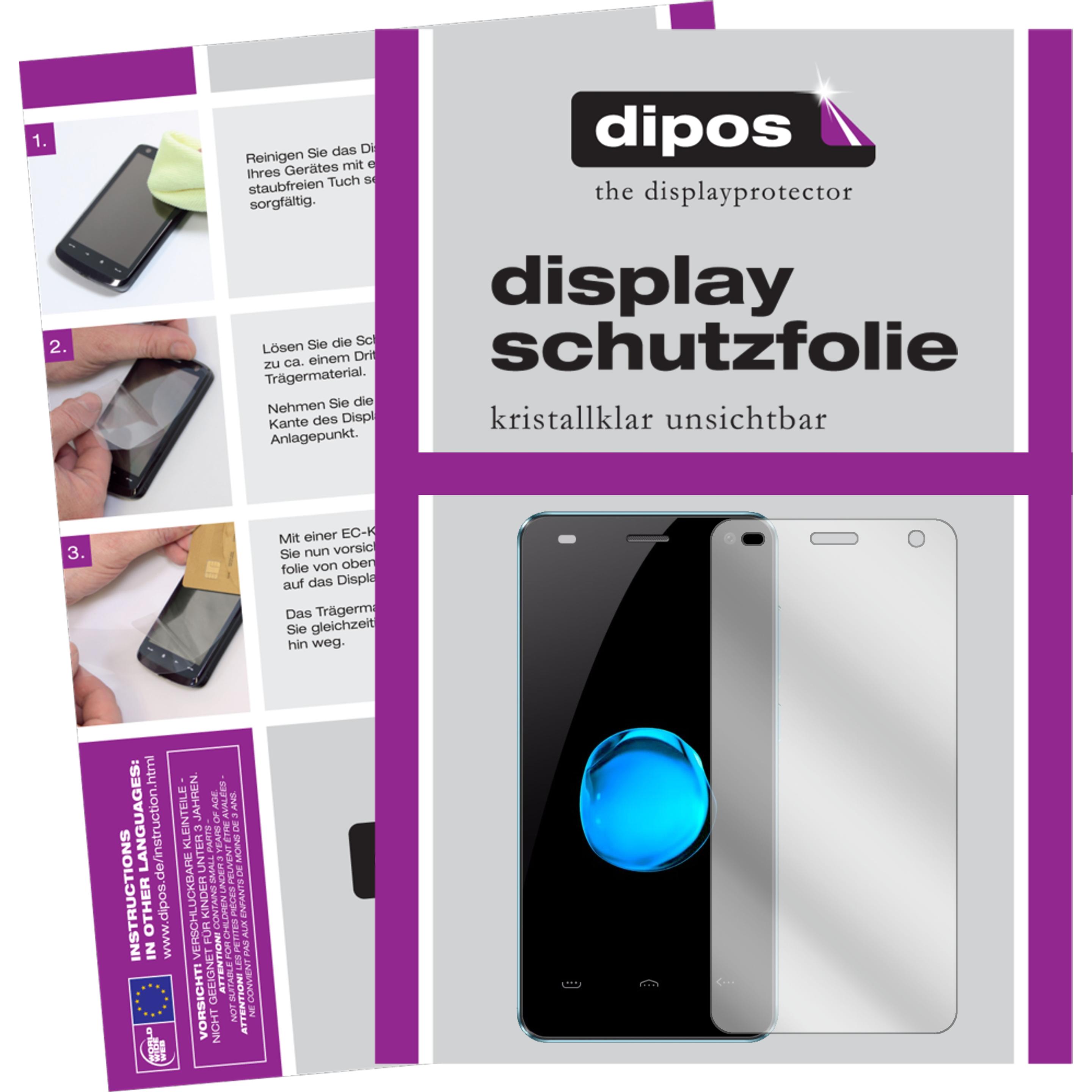 Dipos Displayschutzfolie Crystalclear (1 Stück, Homtom HT26), Smartphone Schutzfolie, Transparent