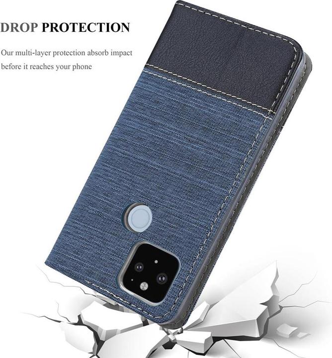 Productafbeelding Cadorabo Boek Jeans Optiek Cover (Google Pixel 5 XL)