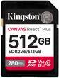 Produktbild Kingston Canvas React Plus V60 (512 GB, SDXC, U3, UHS-II)