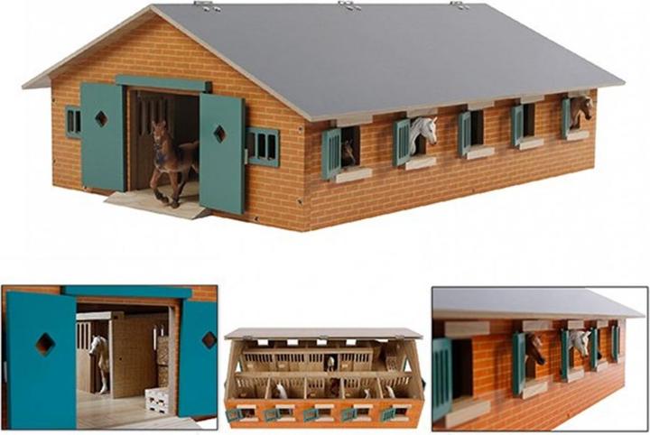 Image du produit Sombo Bois d'écurie Horse avec 9 écuries 1:32