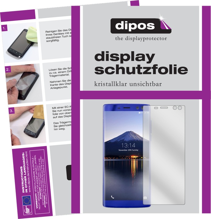 Actual product image Dipos Screen Protector Crystalclear (1 Piece, Doogee BL12000)