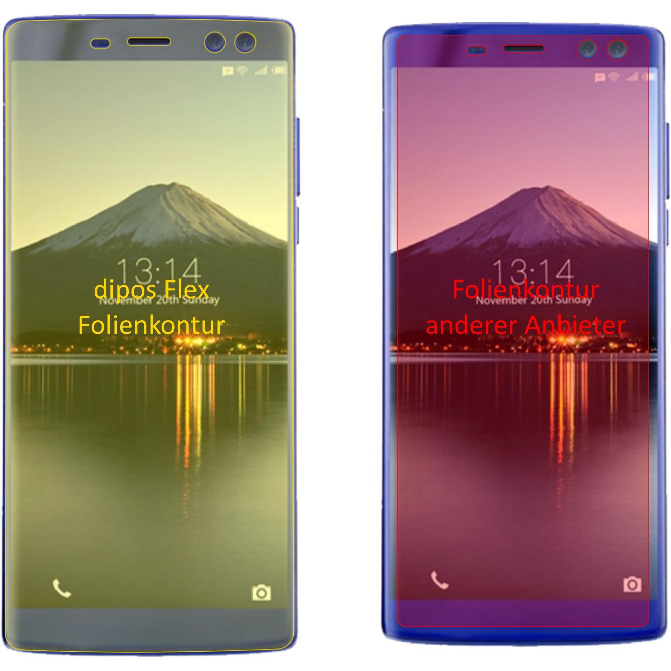 Thumbnail - Dipos Displayschutzfolie Full-Cover 3D (2 Stück, Doogee BL12000), Smartphone Schutzfolie, Transparent
