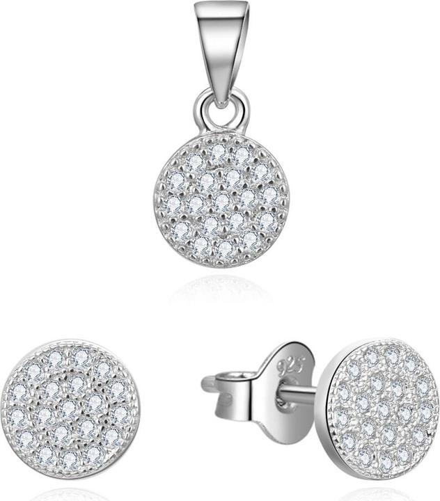 Beneto Ã½Å¡tivÃ¡ souprava Å¡perkÅ¯ se zirkony AGSET358 (pÅ™Ã­vÄ›sek. nÃ¡uÅ¡nice)