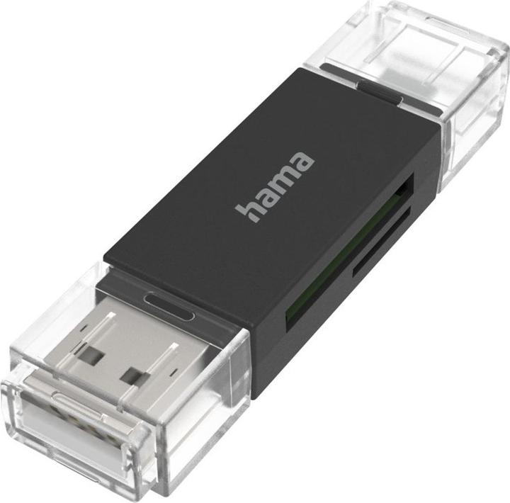 Actual product image Hama USB card reader (USB, Micro USB)