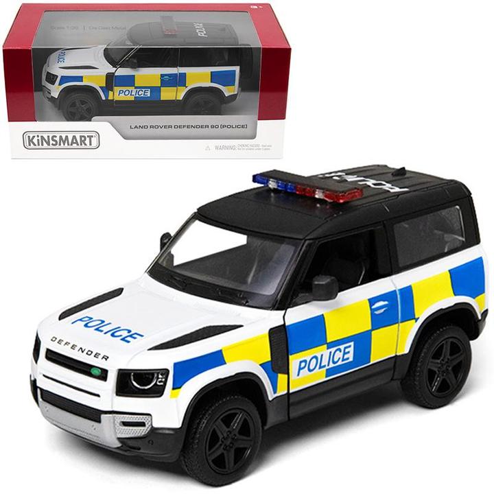 Productafbeelding Kinsmart Land Rover Defender 90 Politie