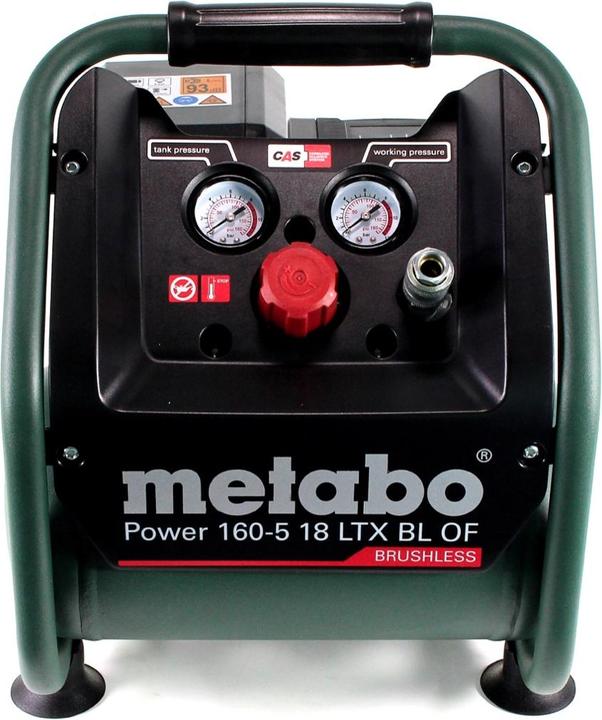 Produktbild Metabo Power 160-5 18 LTX BL OF Akku Kompressor 18 V 8,0 bar Brushless + 2x Akku 10,0 Ah + (5 l, 8 Bar)